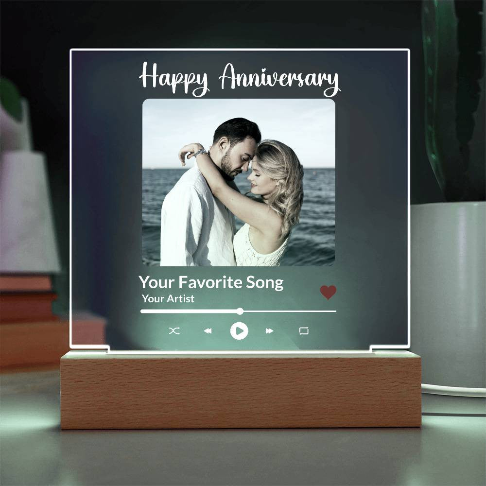 Love Song LED Keepsake Plaque - Personalized