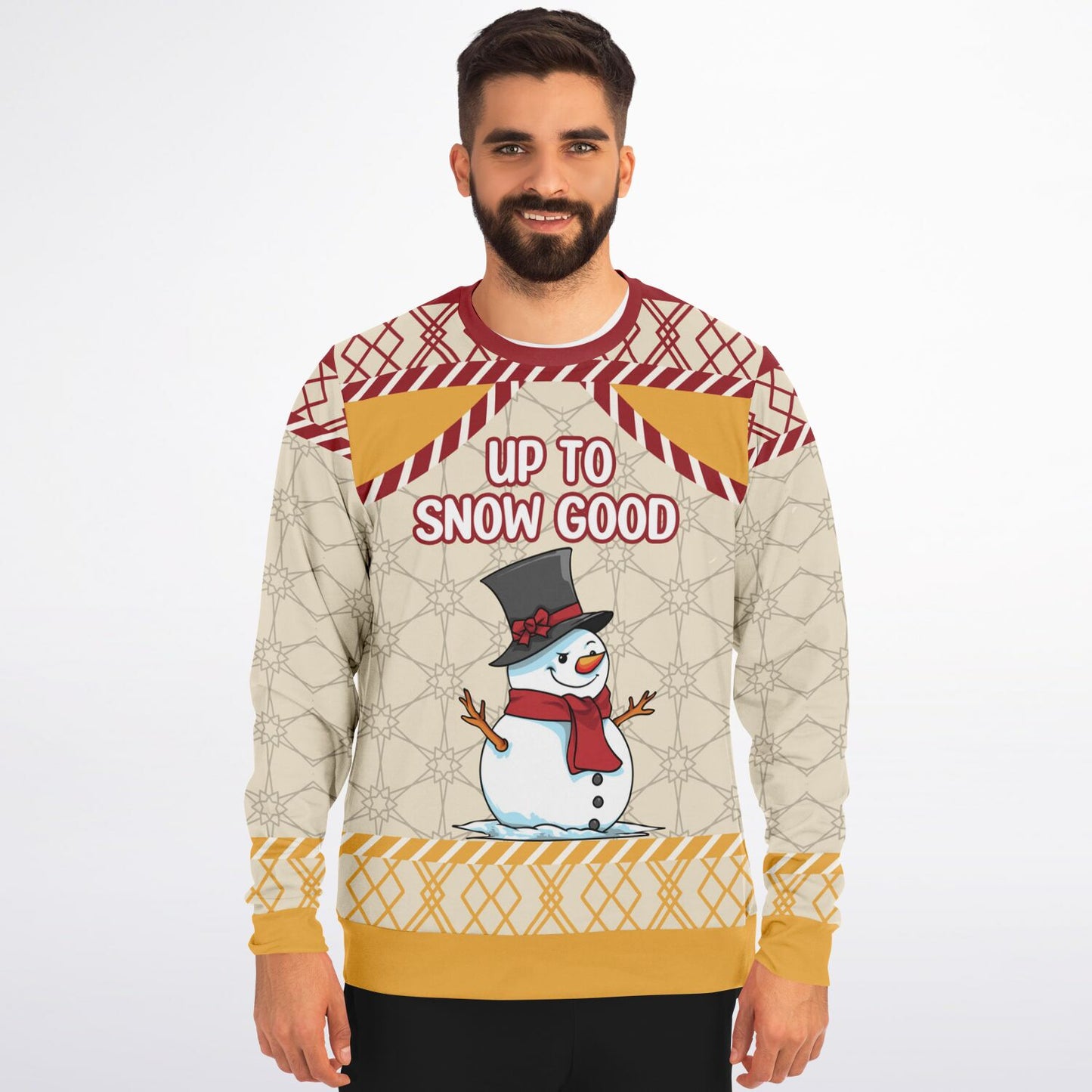 "Up to Snow Good" | Ugly Christmas sweatshirt