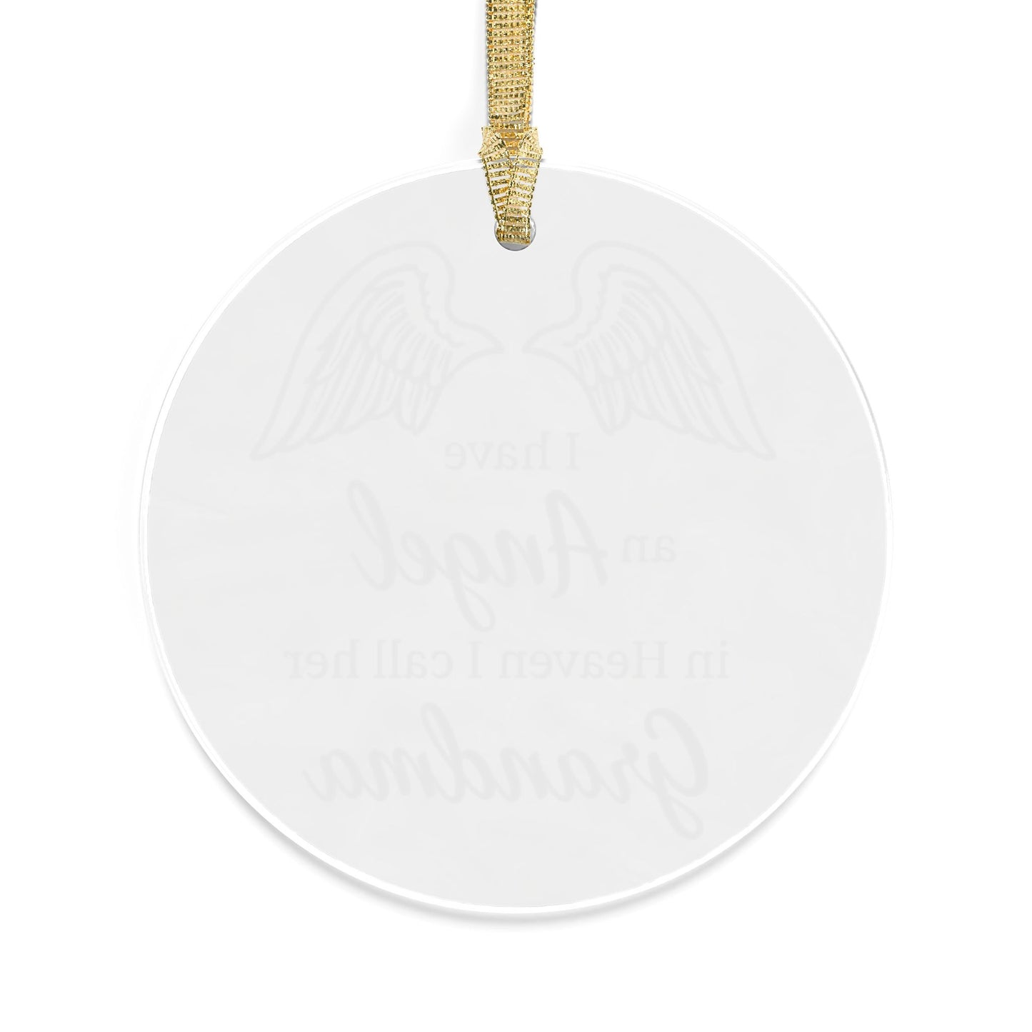 Grandma Memorial Ornament – “I Have an Angel in Heaven” Remembrance Christmas Keepsake
