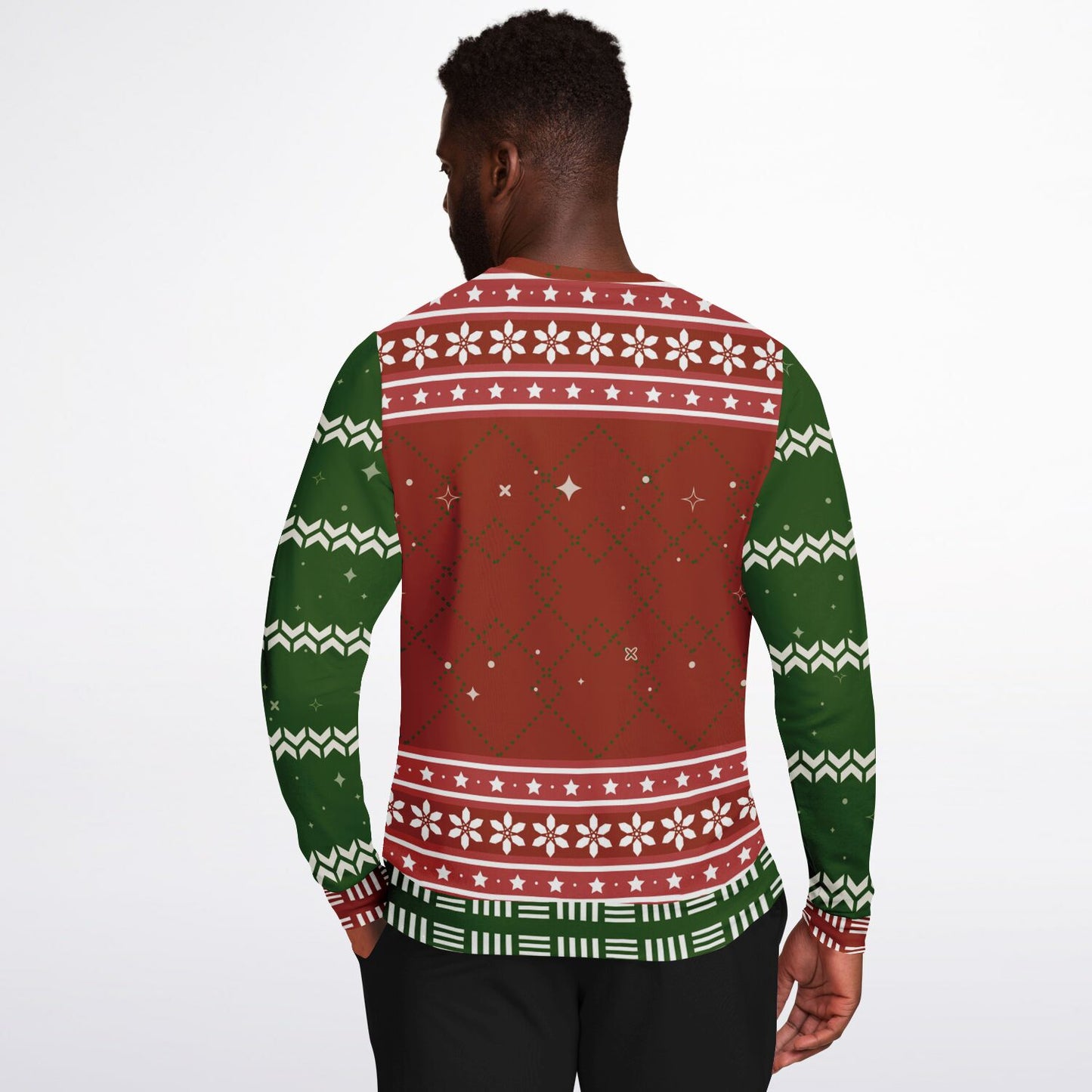 “Stay Merry and Bright” Cool Santa Ugly Christmas Sweatshirt