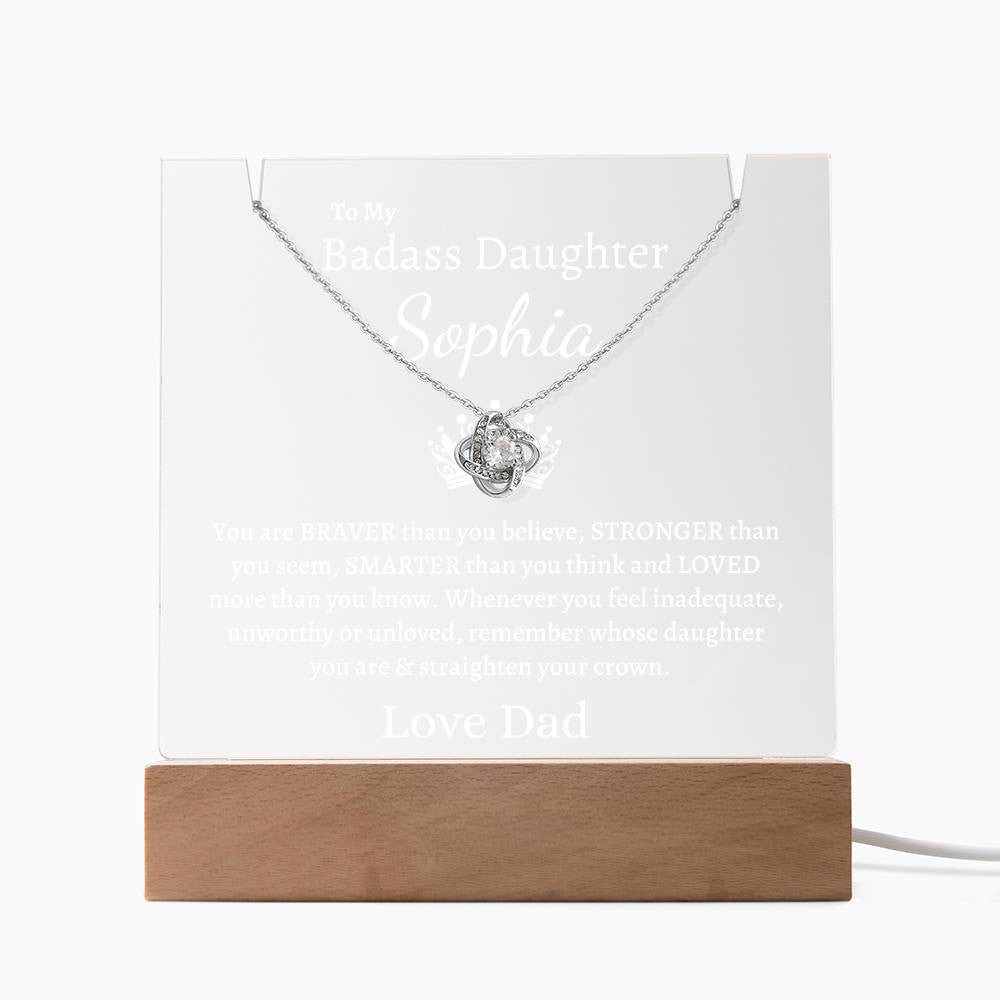 PERSONALIZED Badass Daughter | Keepsake Gift Set (W)