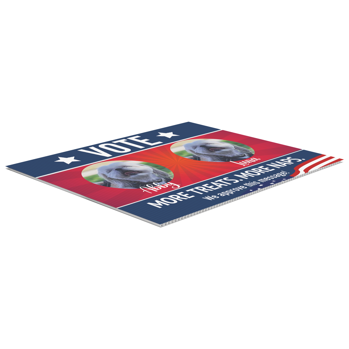 CUSTOMIZED Vote for My Pets | Funny Yard Sign