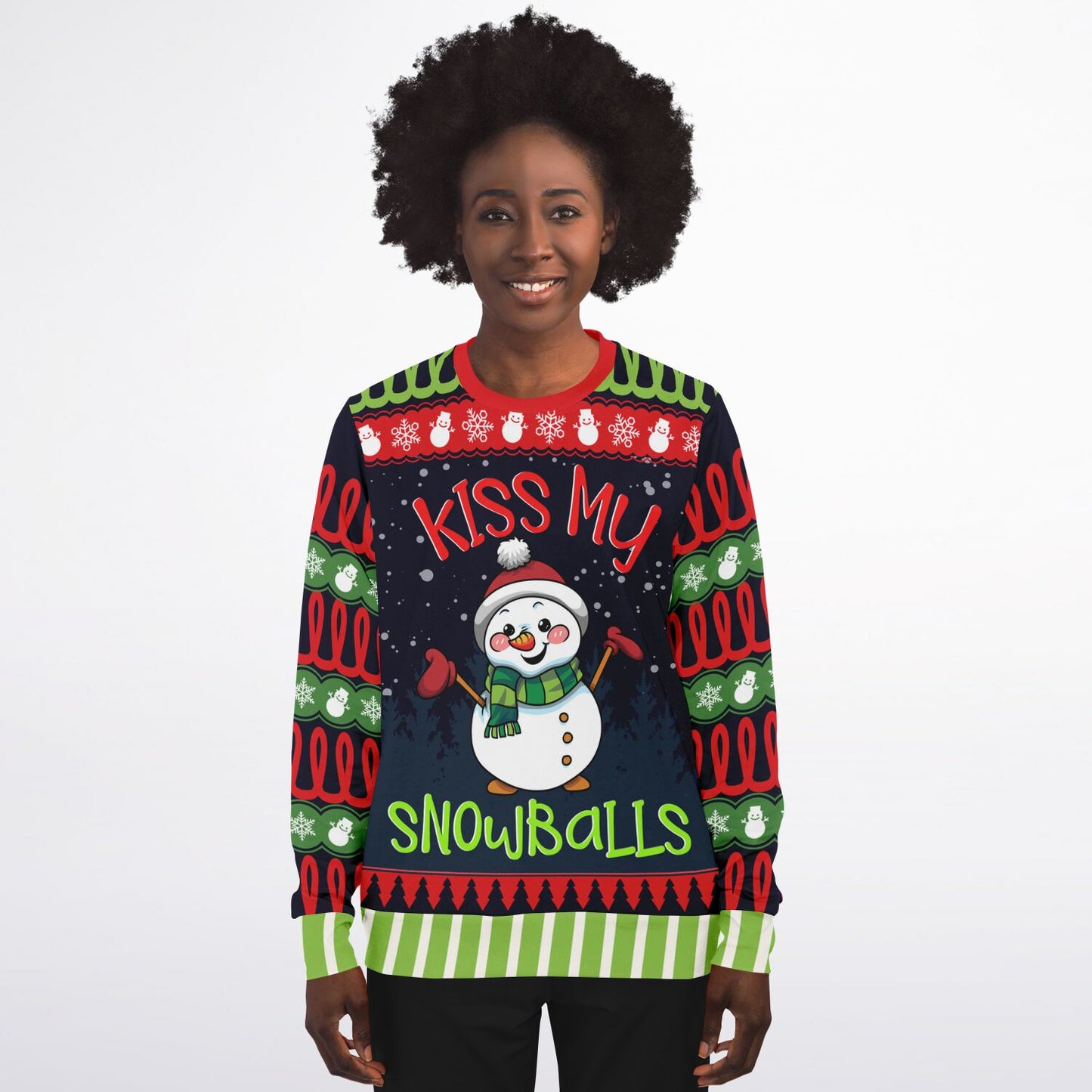 Kiss My Snowballs Snowman Sweatshirt