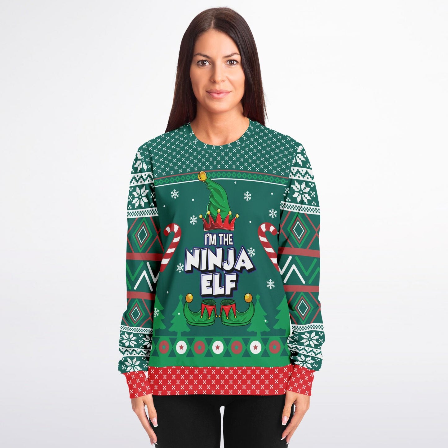 Ninja Elf Ugly Christmas Sweater