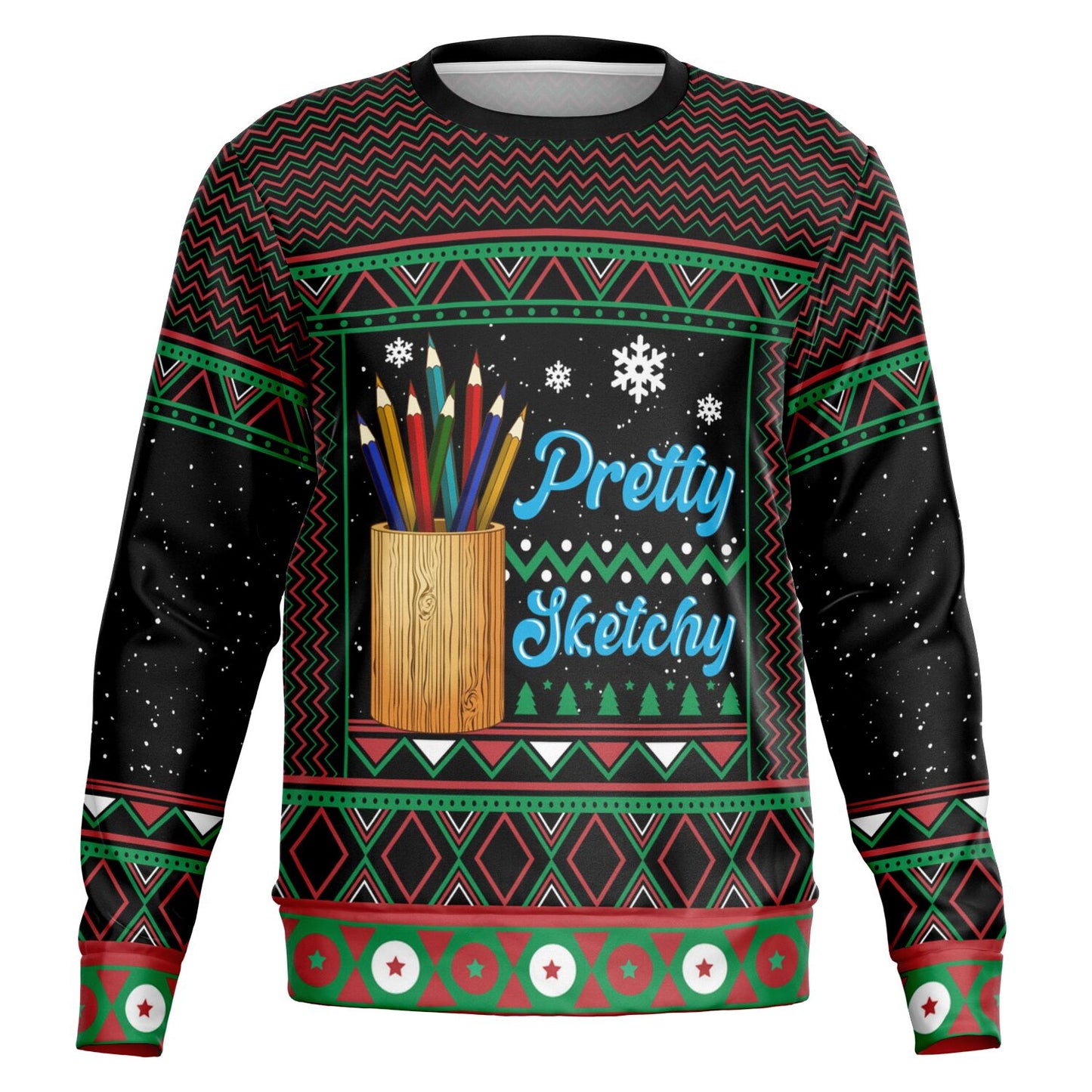 Pretty Sketchy Ugly Christmas Sweater