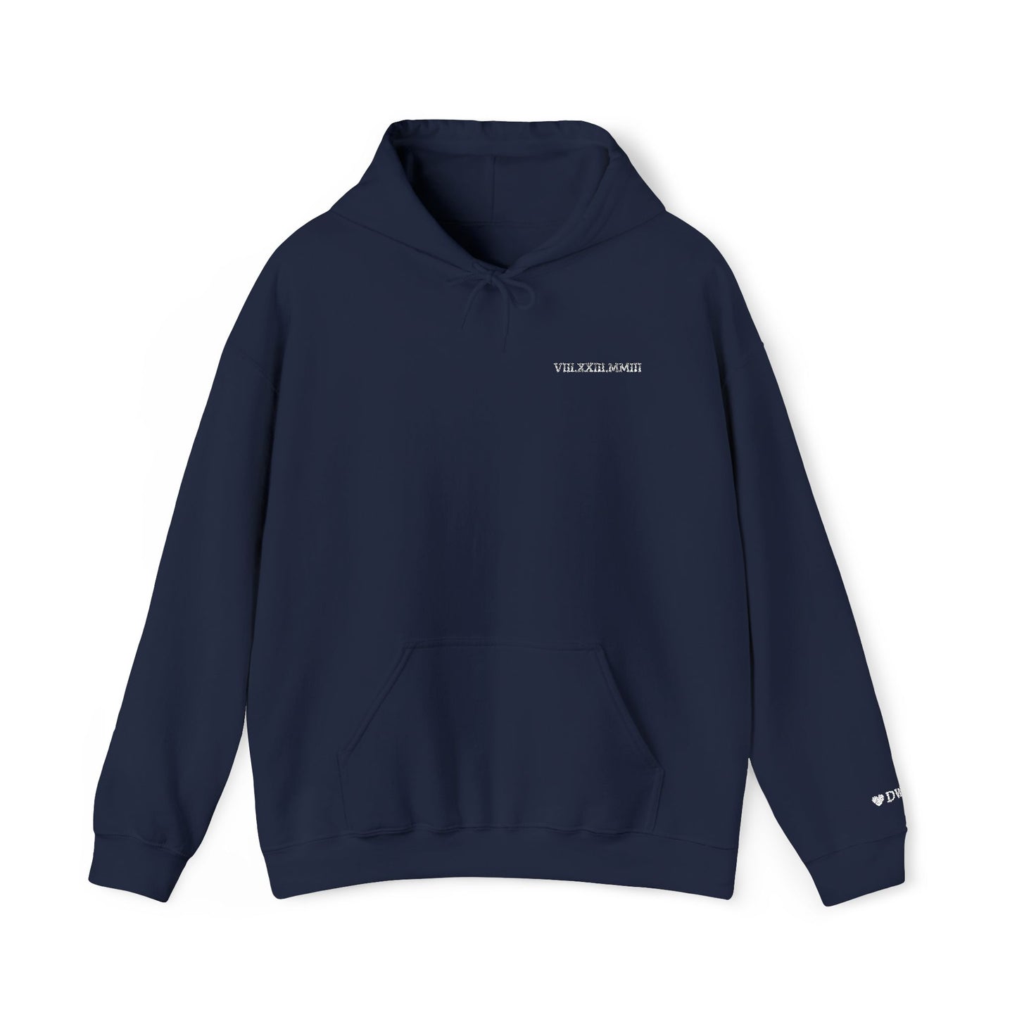 Custom Embroidered Roman Numeral Hoodie