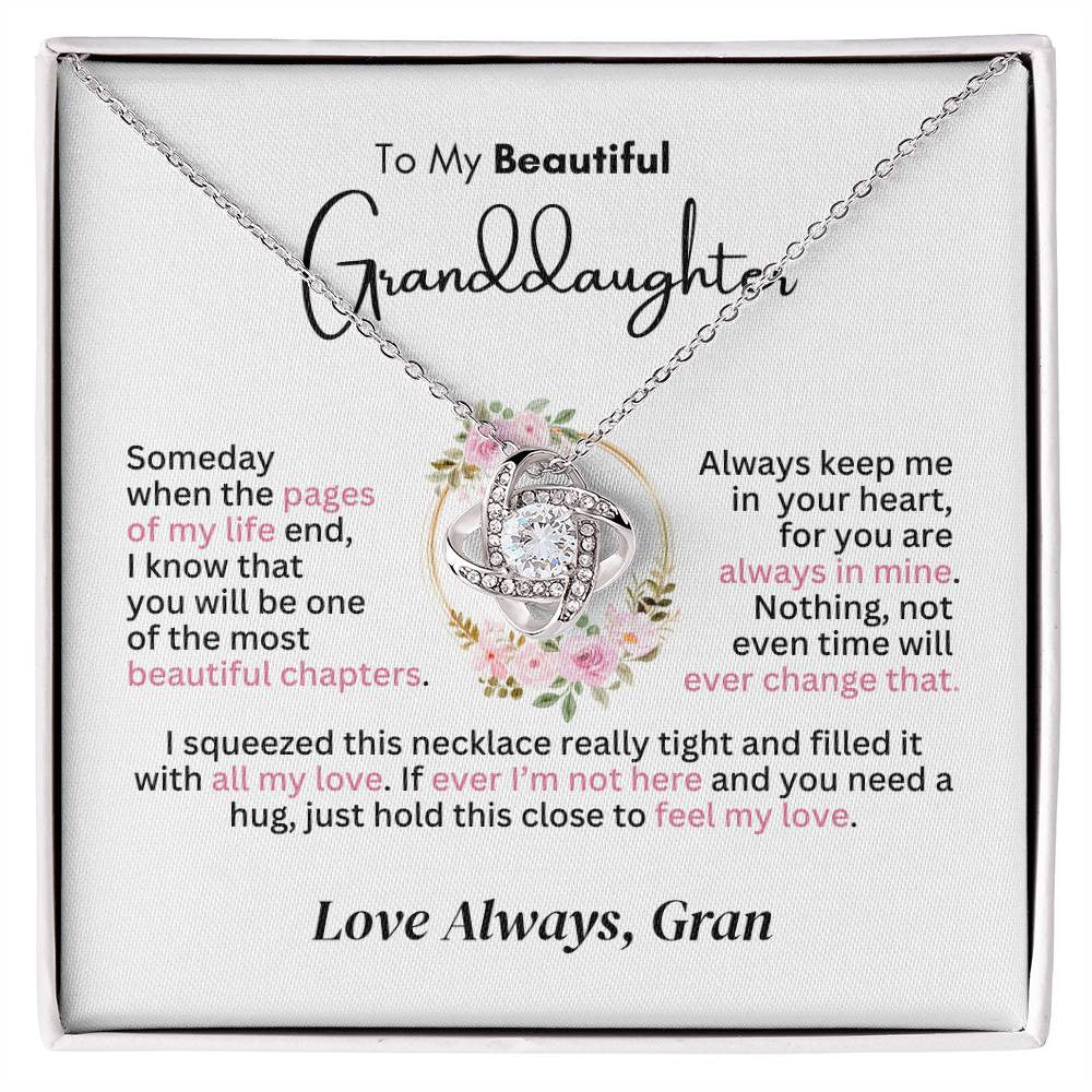 Personalized Granddaughter Necklace | Beautiful Chapter