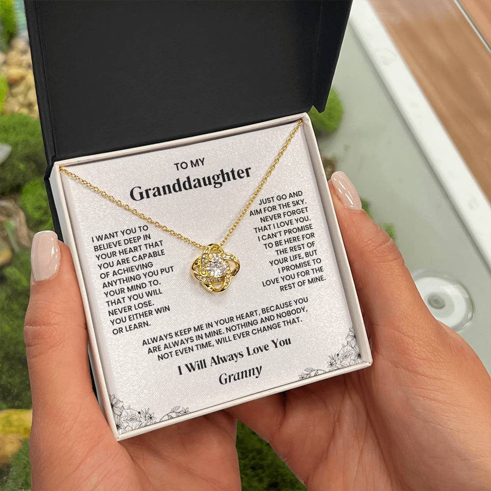 Personalized Granddaughter Necklace | Aim for the Sky