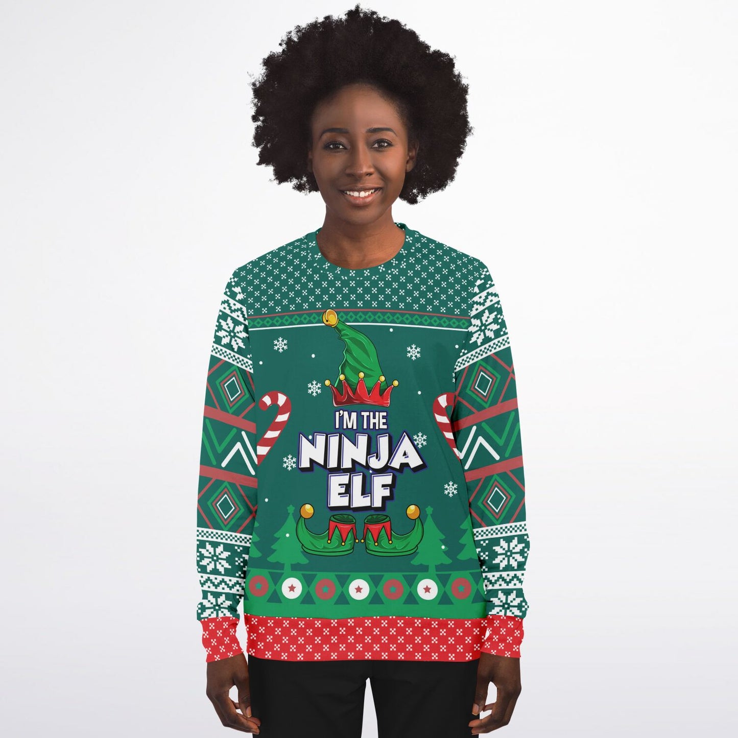 Ninja Elf Ugly Christmas Sweater