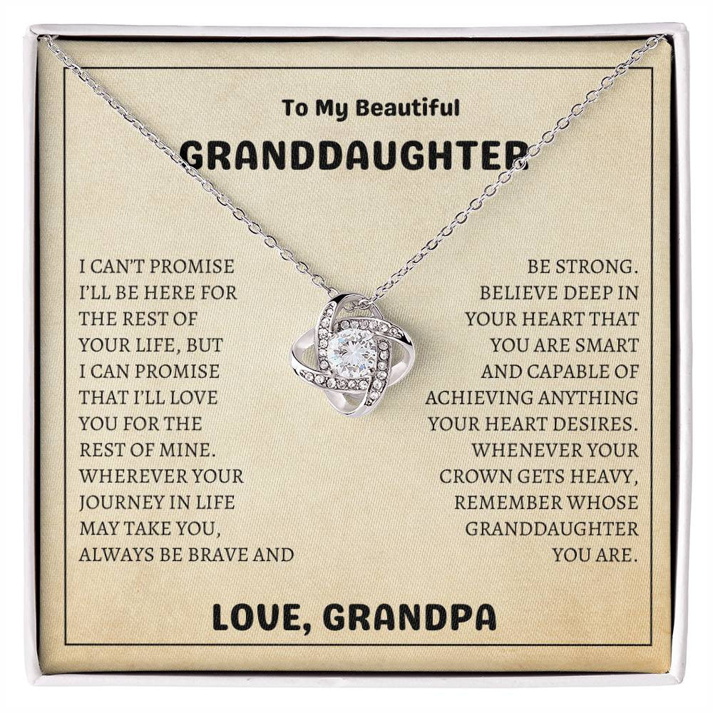 To My Beautiful Granddaughter - Always Be Brave and Be Strong