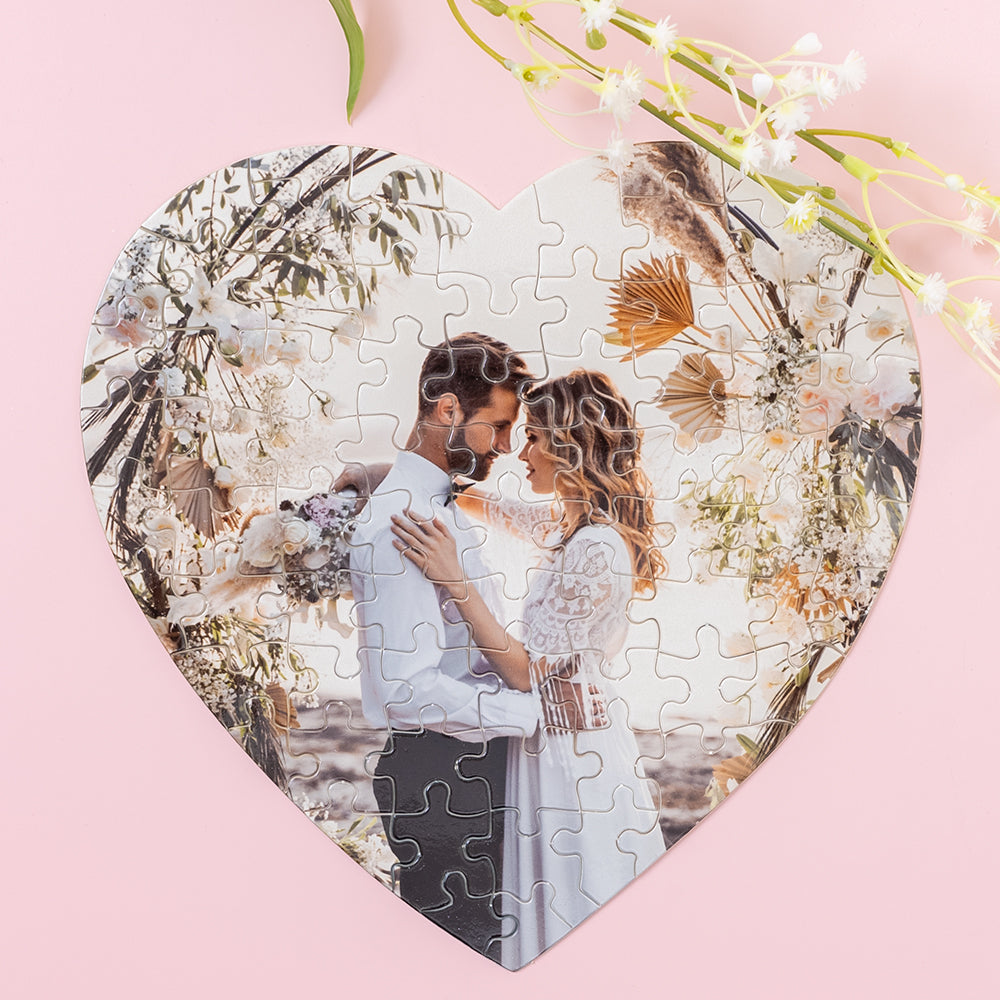 CUSTOM Photo Heart Shaped Puzzle