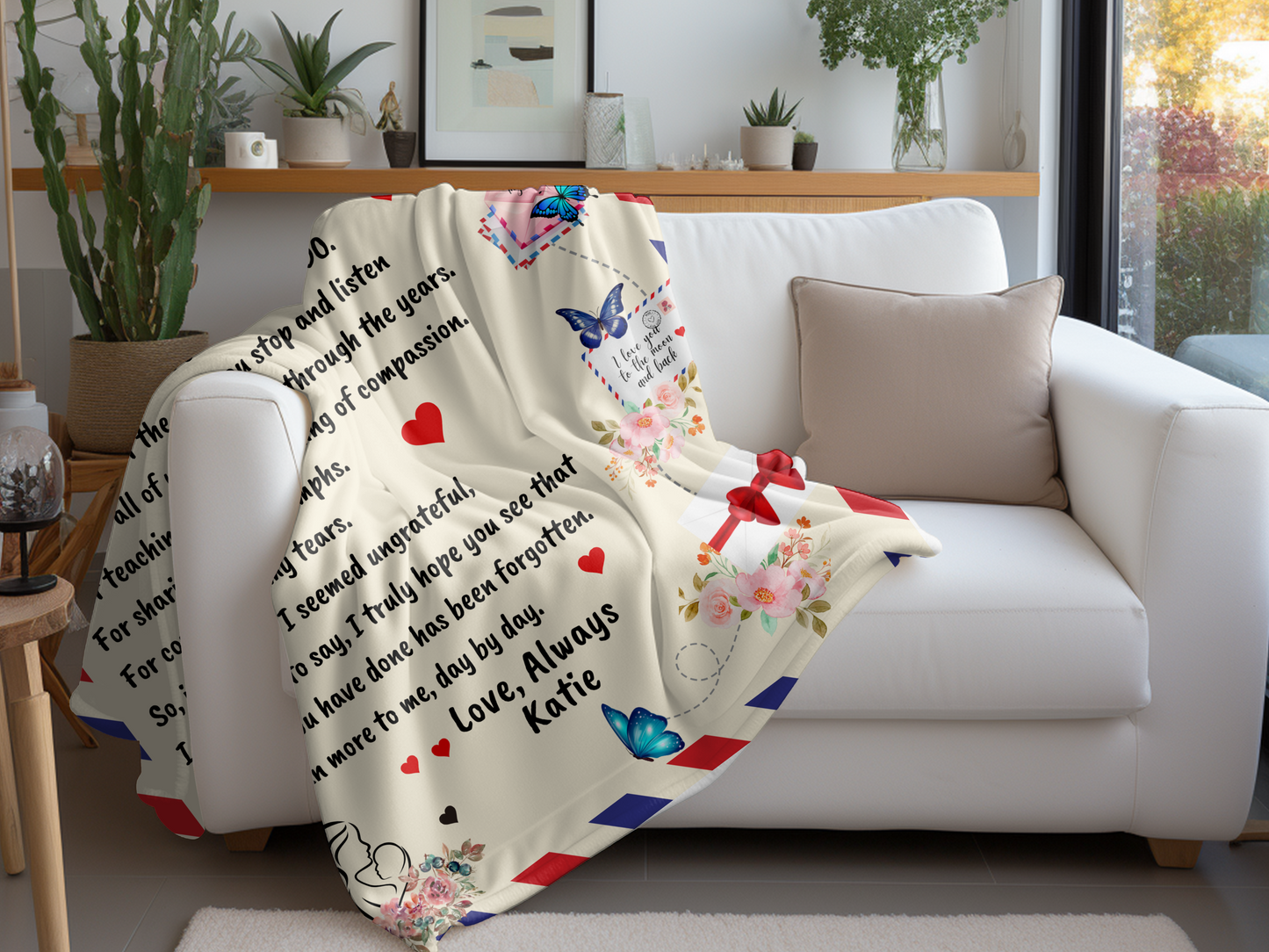 Mom's Cozy Keepsake PERSONALIZED Blanket