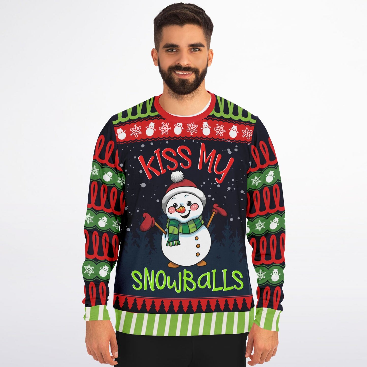 Kiss My Snowballs Snowman Sweatshirt