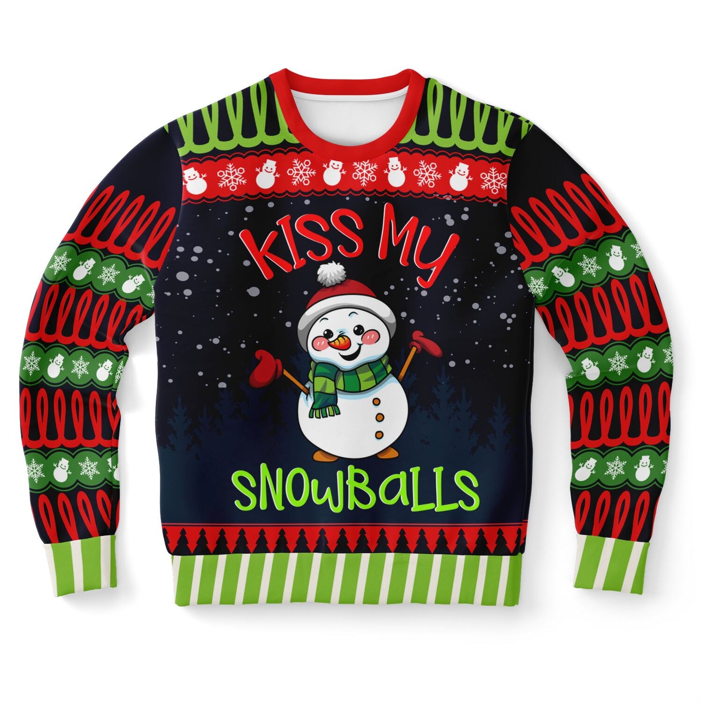 Kiss My Snowballs Snowman Sweatshirt