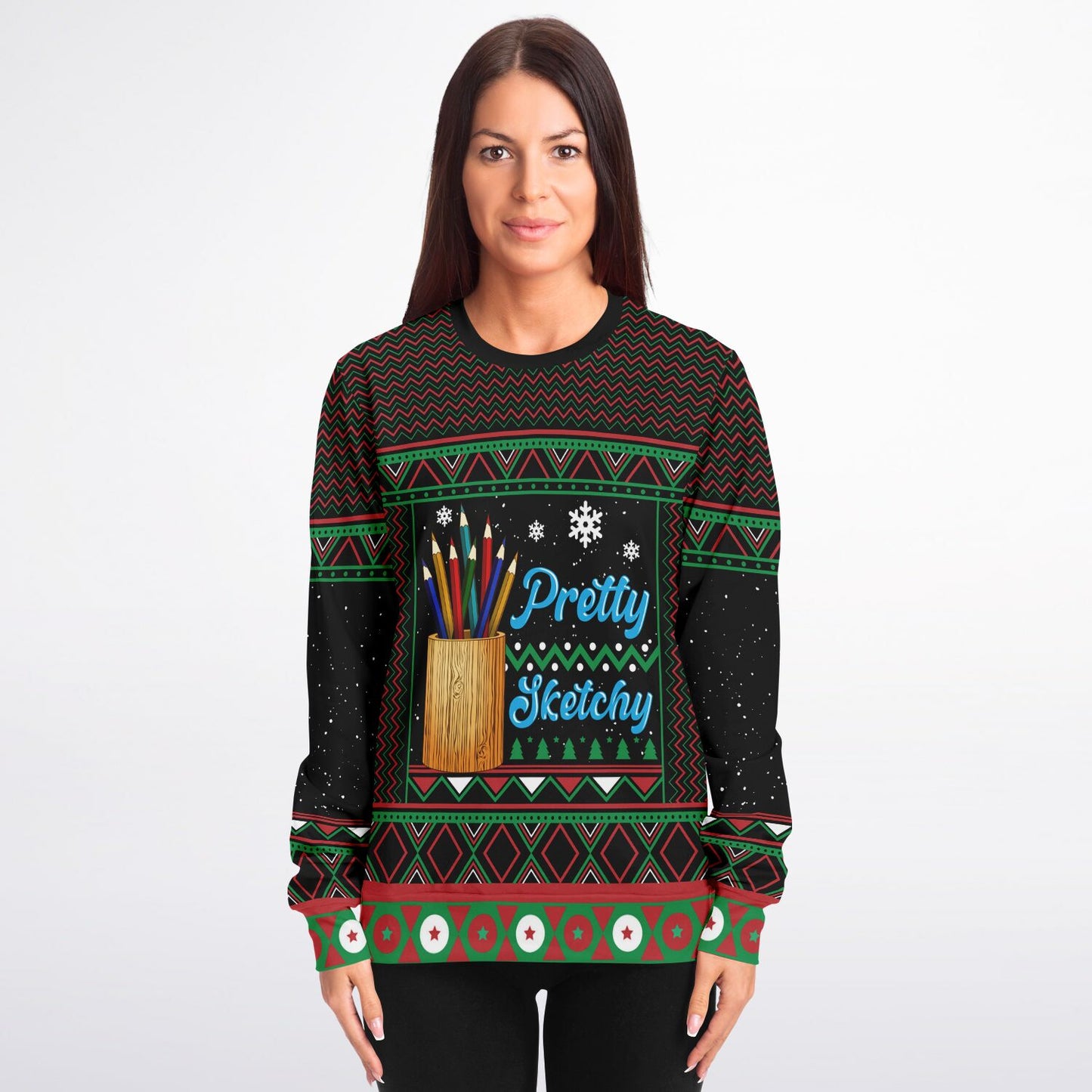 Pretty Sketchy Ugly Christmas Sweater