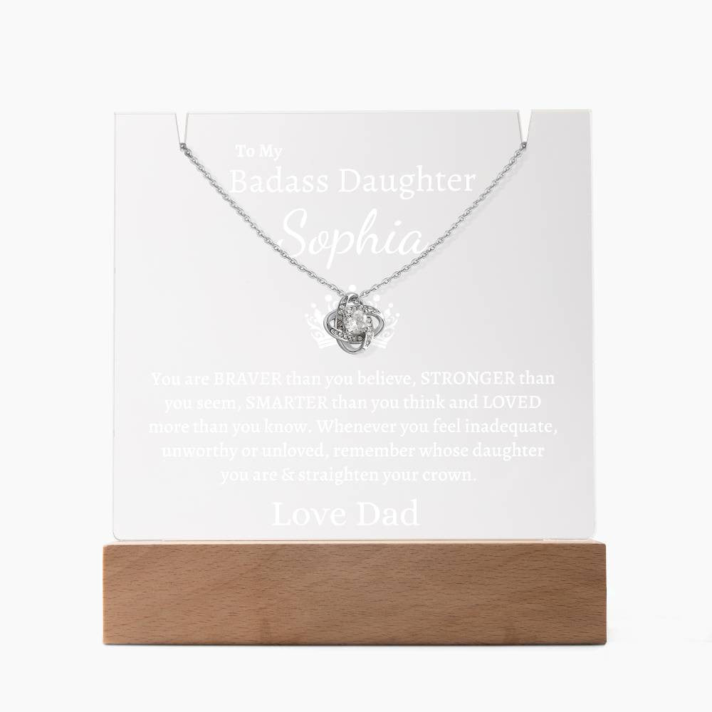 PERSONALIZED Badass Daughter | Keepsake Gift Set (W)