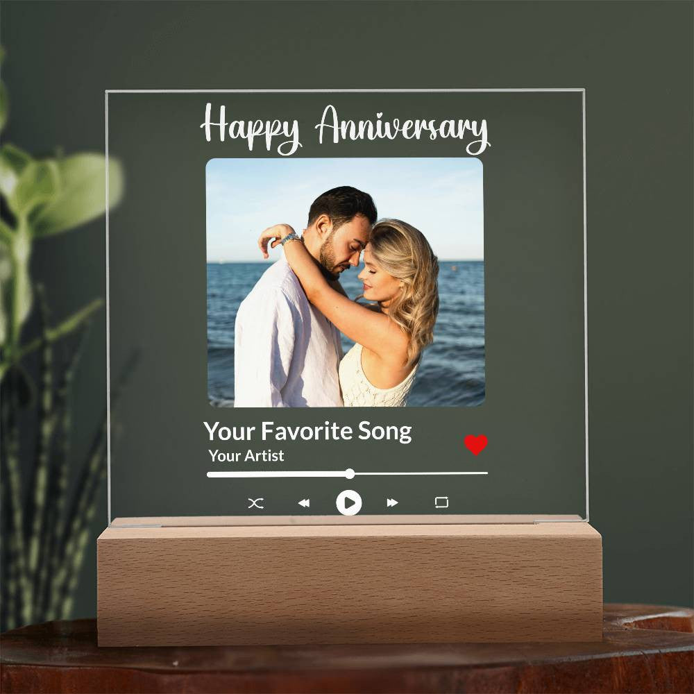 Love Song LED Keepsake Plaque - Personalized