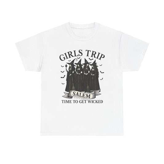 Girls Trip Unisex Heavy Cotton Tee, Fun Group Vacation Shirt, Best Friend Gift, Travel T-Shirt, Casual Summer Wear, Perfect for Celebrations