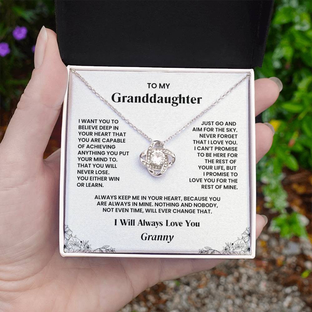 Personalized Granddaughter Necklace | Aim for the Sky