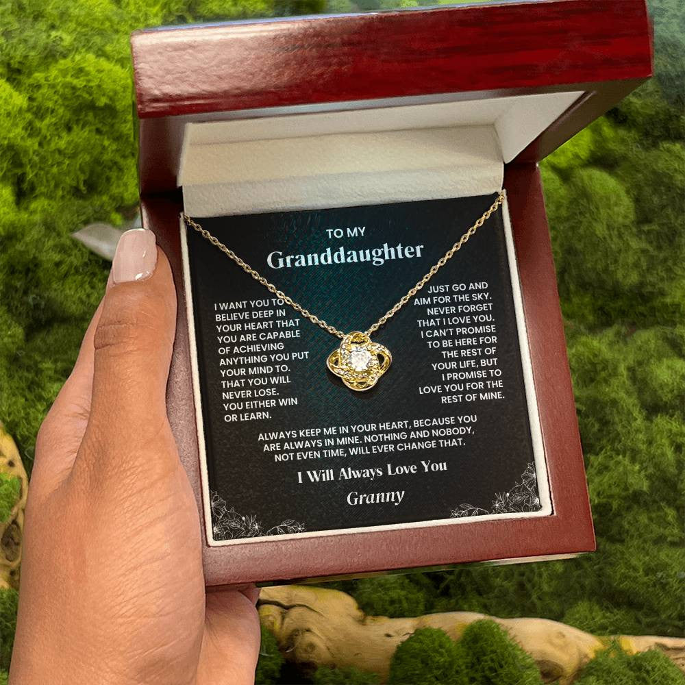 Personalized Granddaughter Necklace | Aim for the Sky