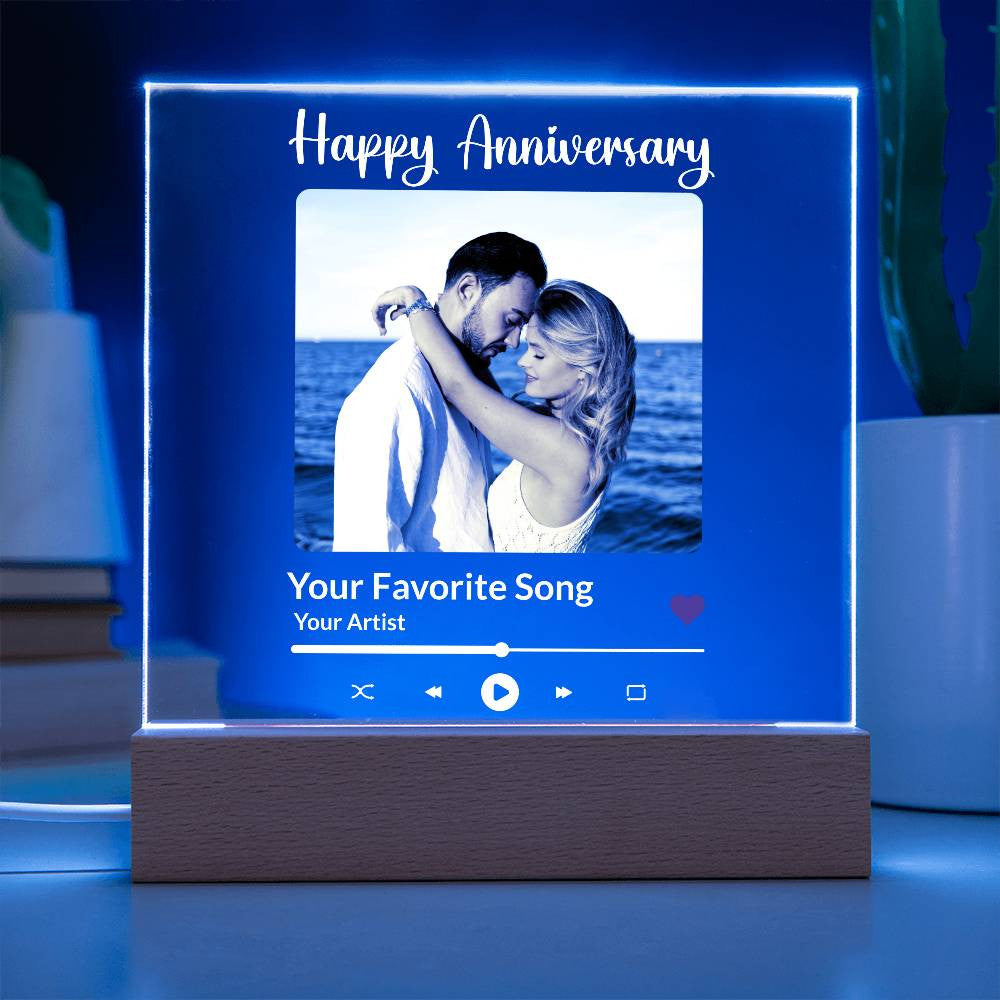 Love Song LED Keepsake Plaque - Personalized