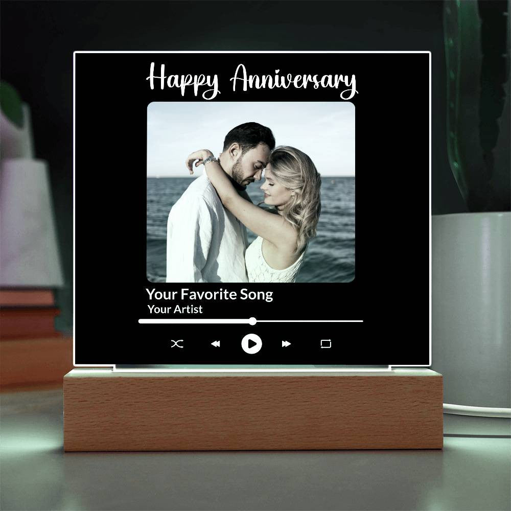 Love Song LED Keepsake Plaque - Personalized