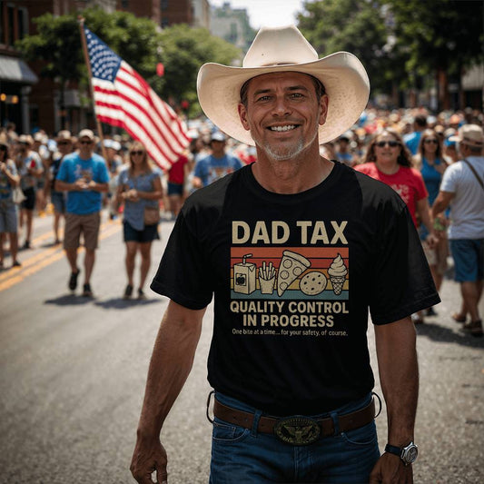 Dad Tax T-Shirt – Quality Control in Progress