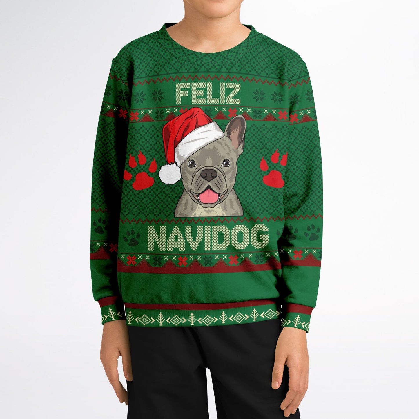 Feliz Navidog - French Bulldog