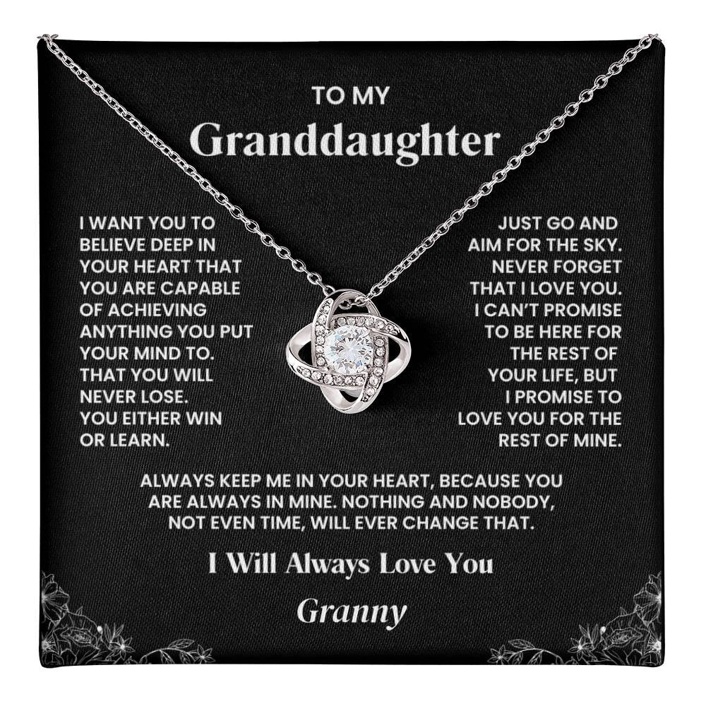 Personalized Granddaughter Necklace | Aim for the Sky