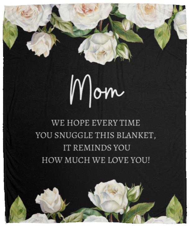 Mom Snuggle | Plush Fleece Blanket - 50x60