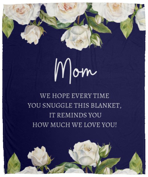Mom Snuggle | Plush Fleece Blanket - 50x60