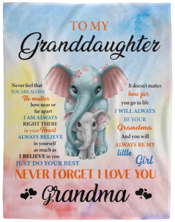 Cozy Elephant Blanket from Grandma to Granddaughter