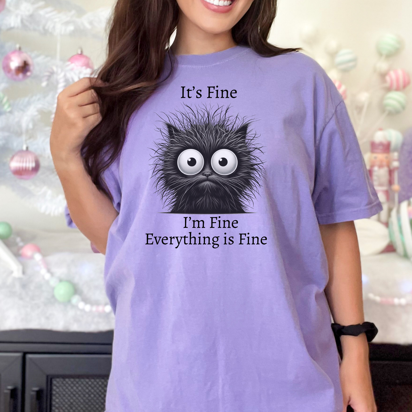 “Everything Is Fine” Funny Unisex T-Shirt – Comfy, Cute & 100% Relatable