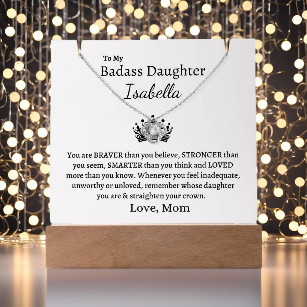 PERSONALIZED Badass Daughter | Keepsake Gift Set