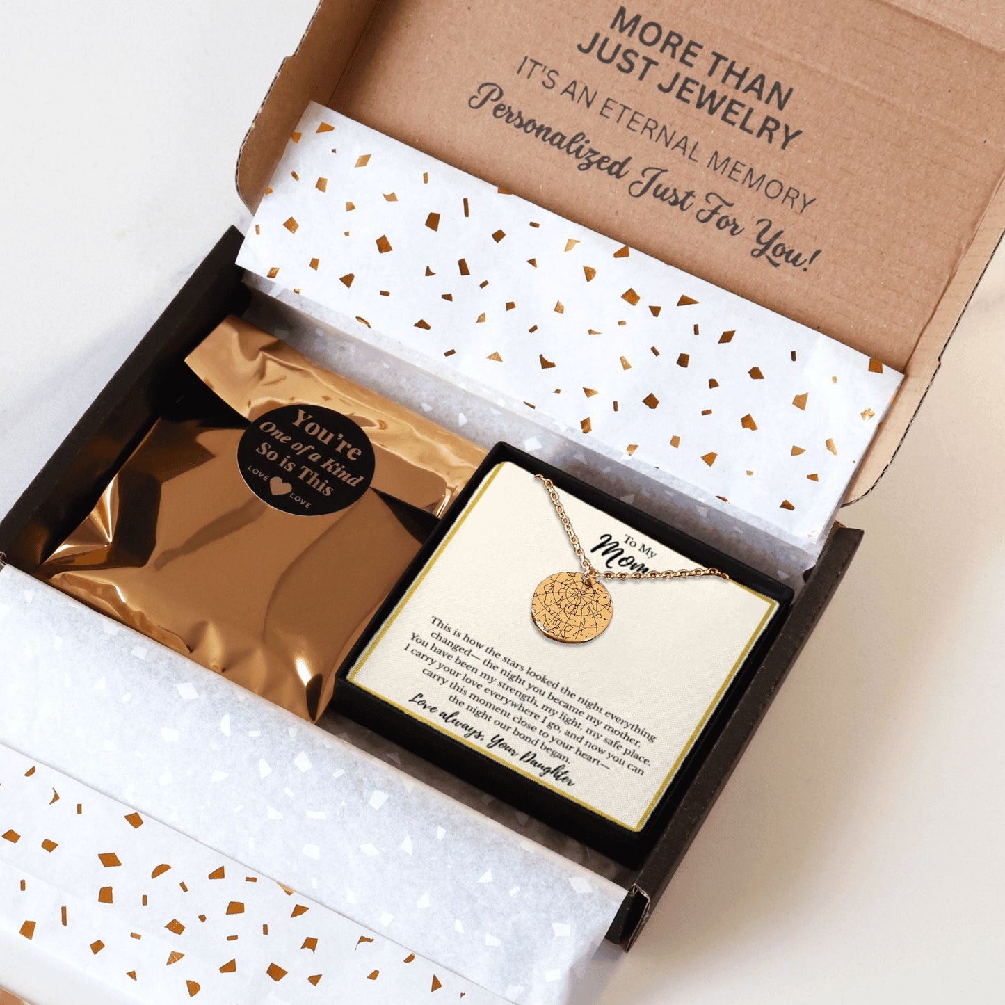 A Sky Full of Love – Personalized Star Map Necklace for Mom from Daughter - Bill and Dot's Finds