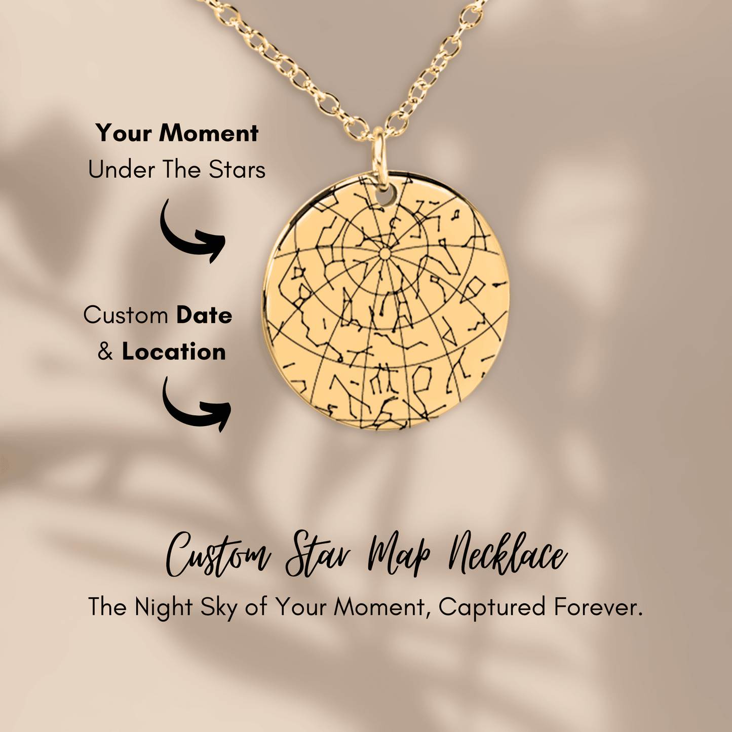A Sky Full of Love – Personalized Star Map Necklace for Mom from Daughter - Bill and Dot's Finds