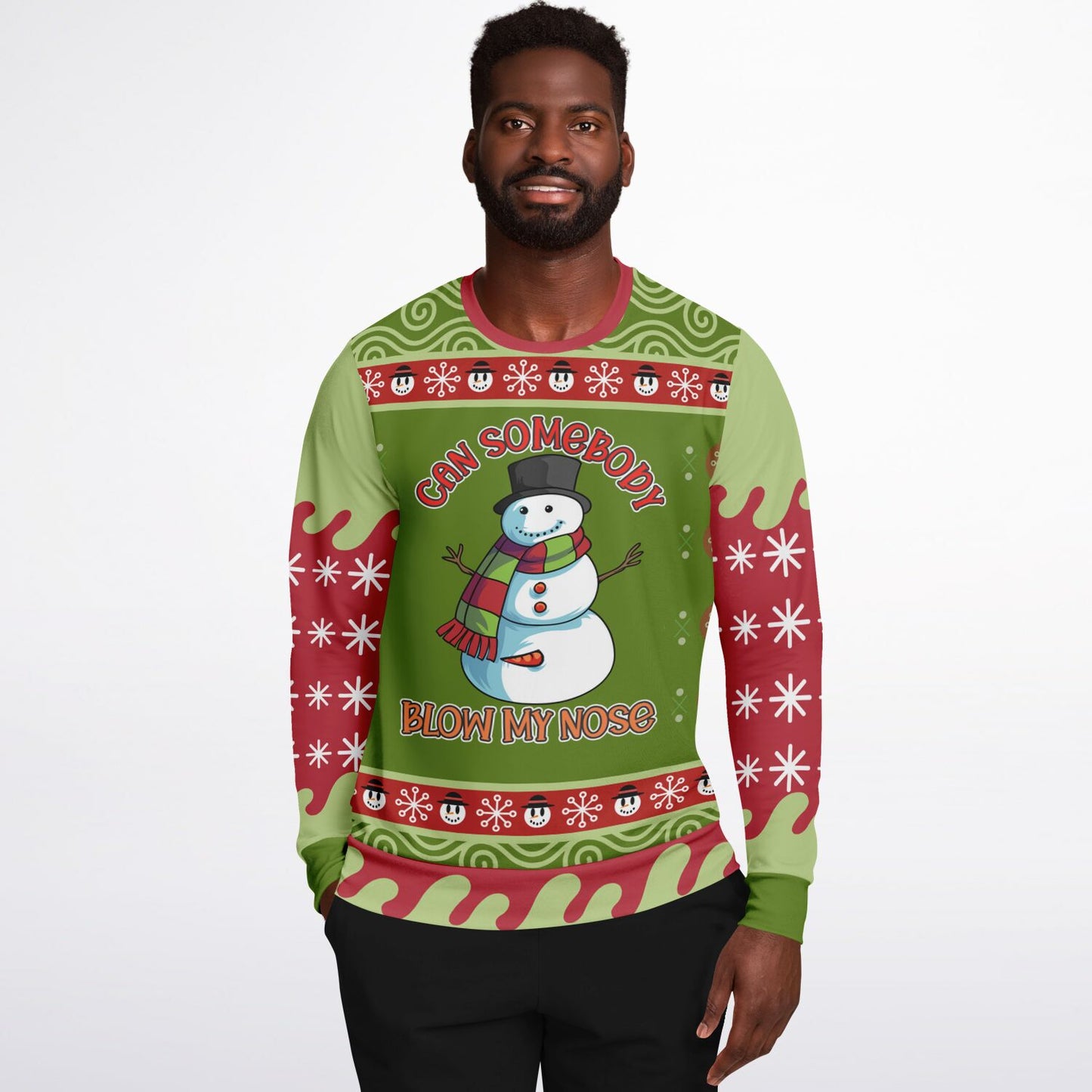 Can Somebody Blow My Nose Snowman Sweatshirt