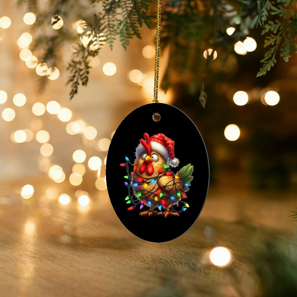 Christmas Chicken Ornaments