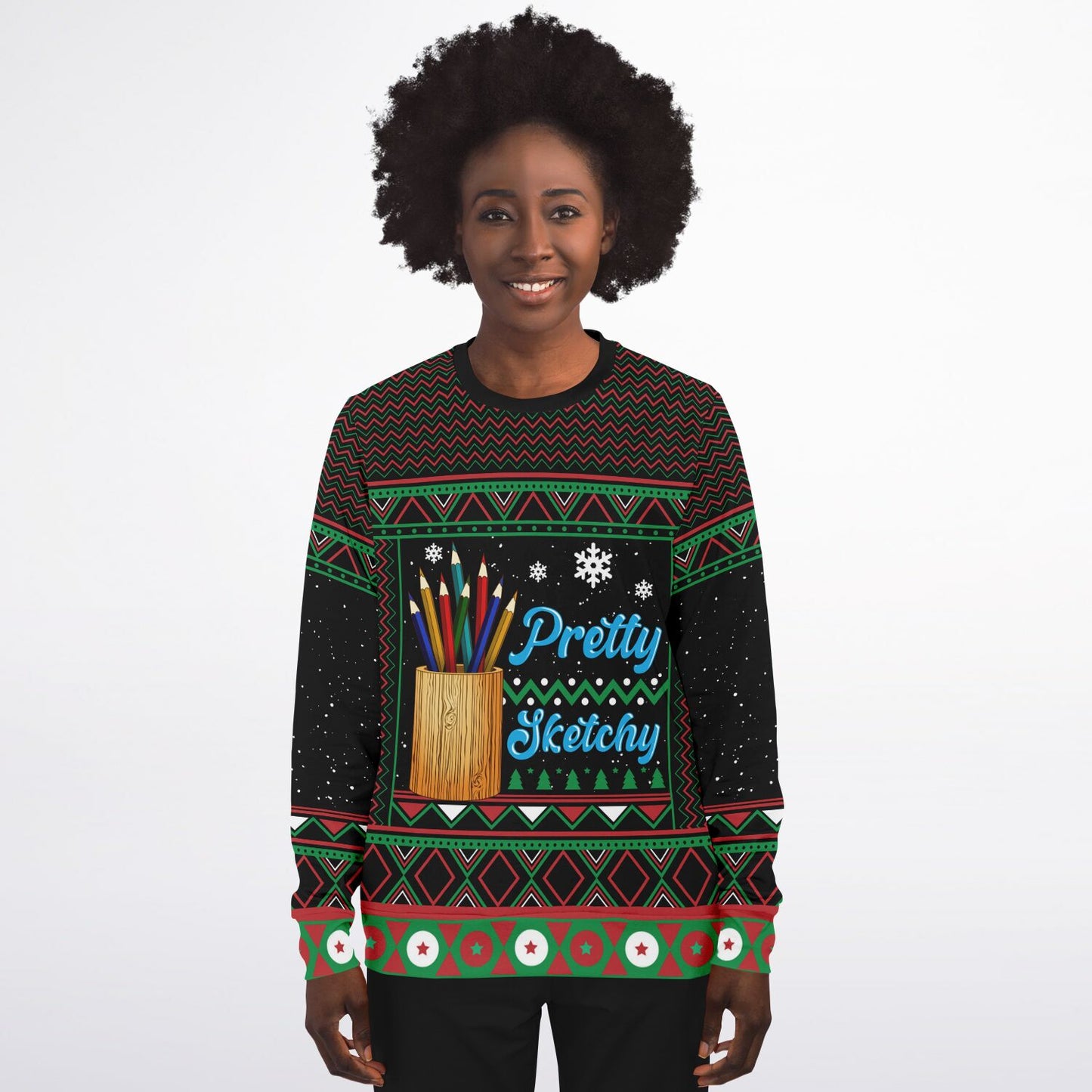 Pretty Sketchy Ugly Christmas Sweater