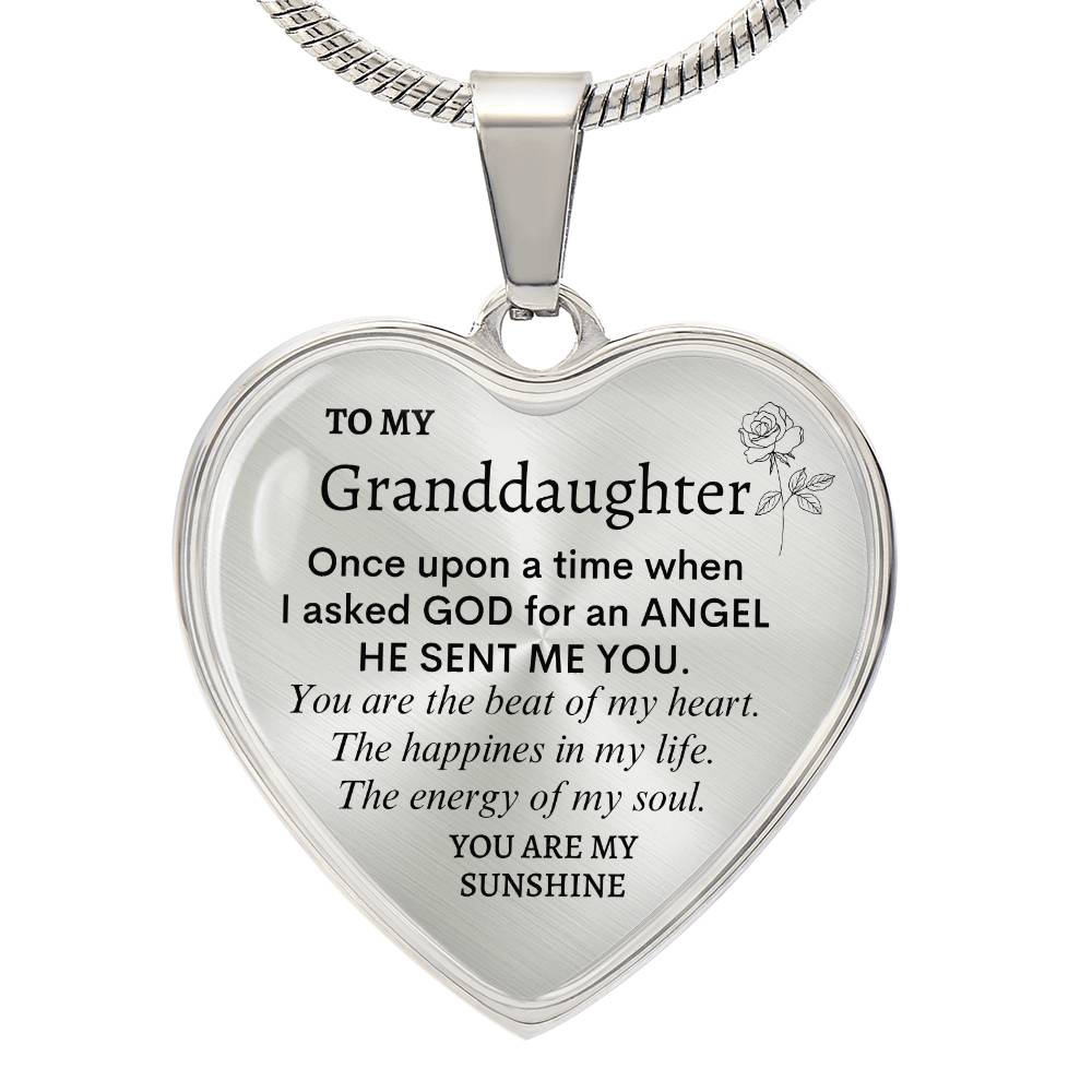 Granddaughter Heart Necklace