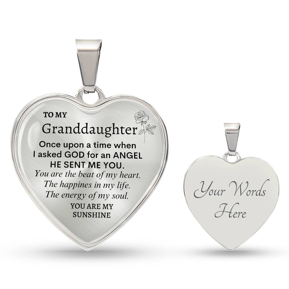 Granddaughter Heart Necklace