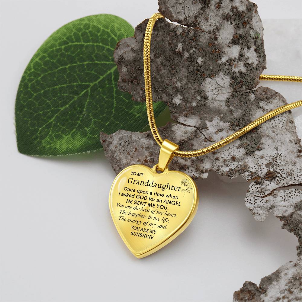 Granddaughter Heart Necklace