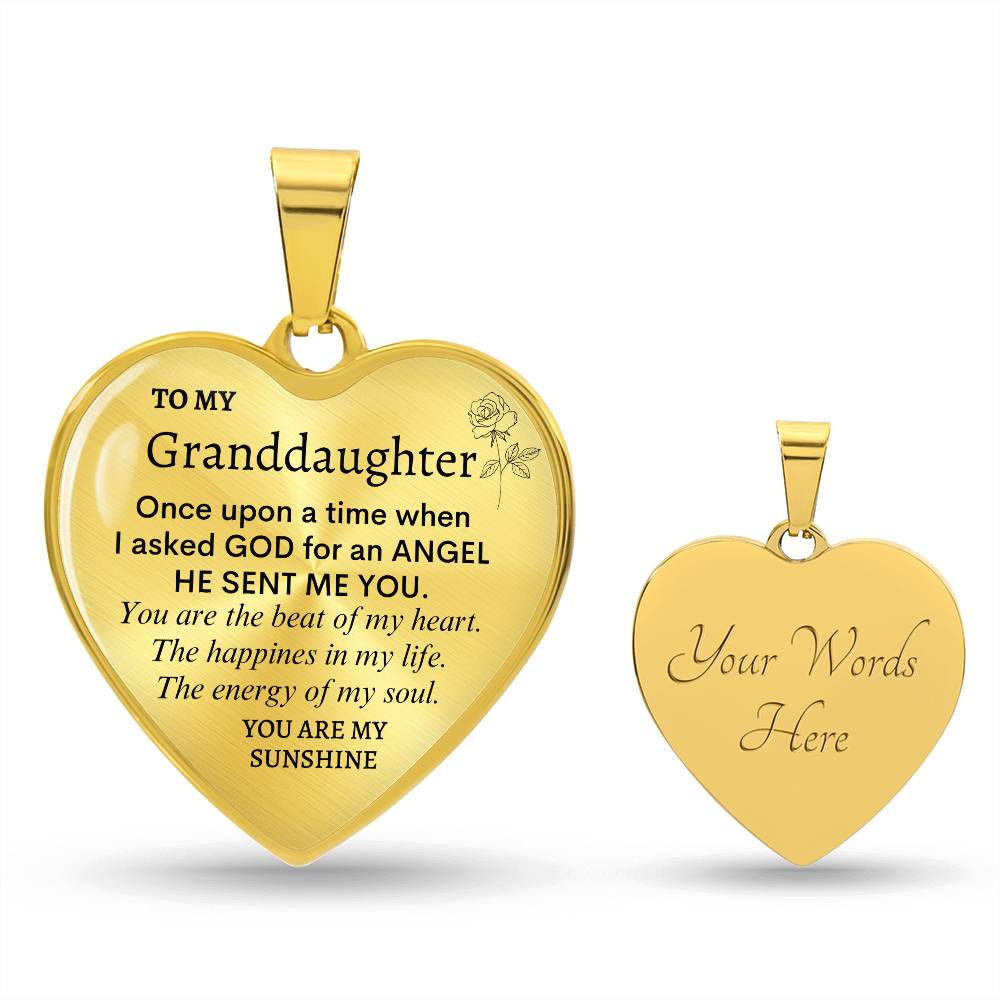 Granddaughter Heart Necklace