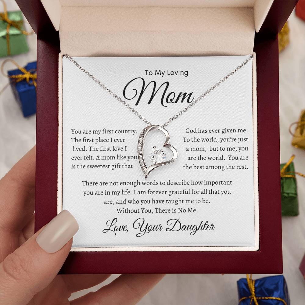 To My Loving Mom Necklace