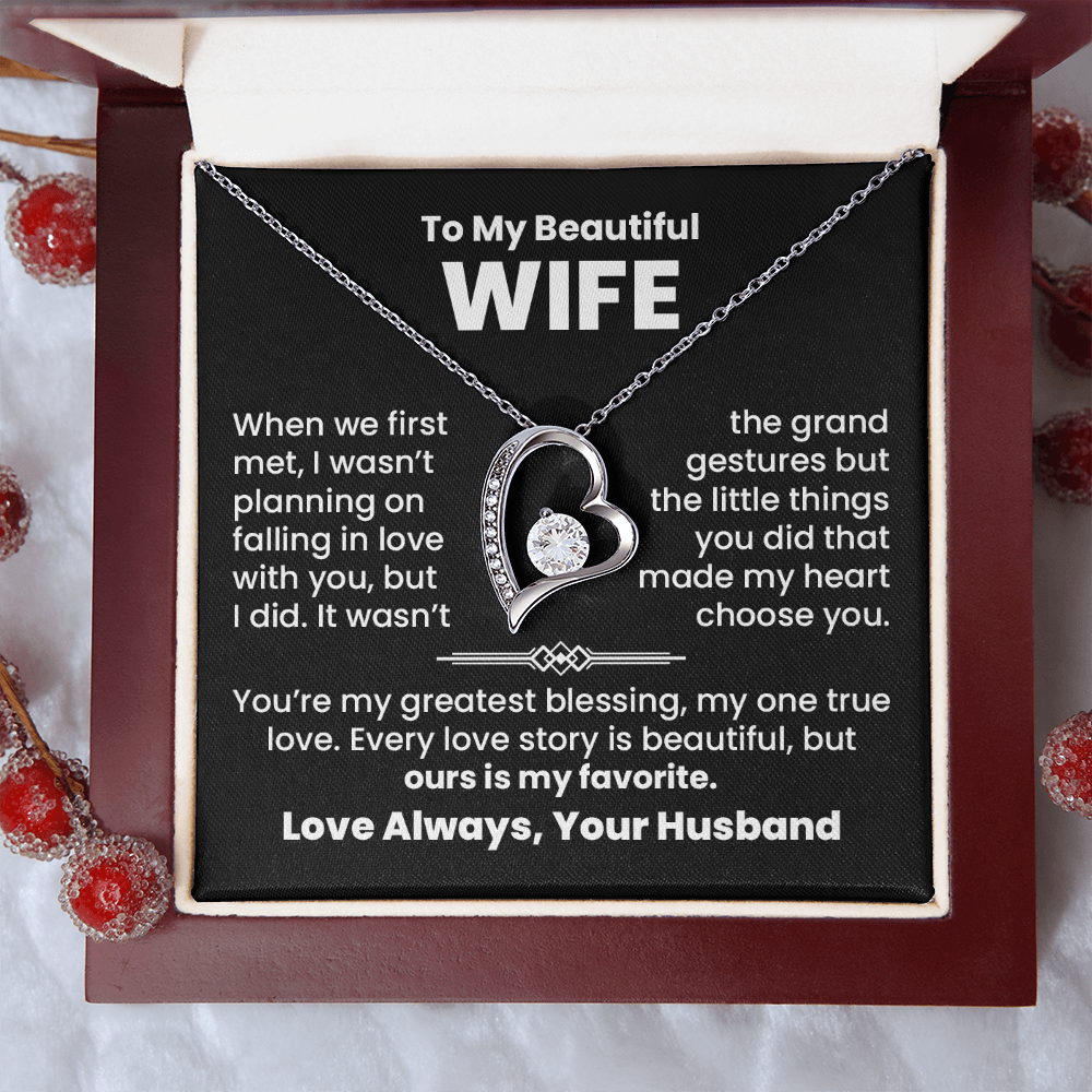 To My Wife, Greatest Blessing Necklace