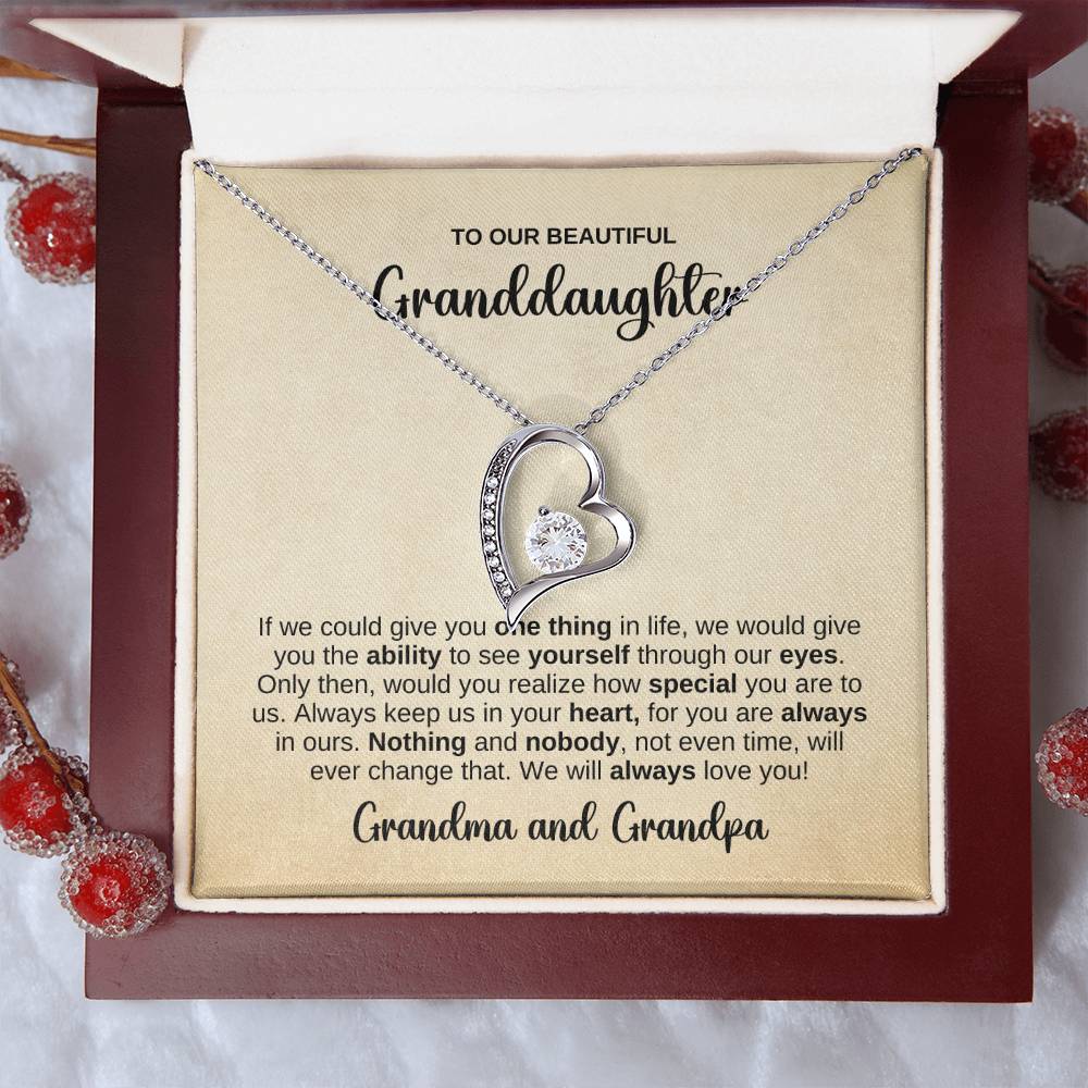 To OUR Granddaughter Necklace