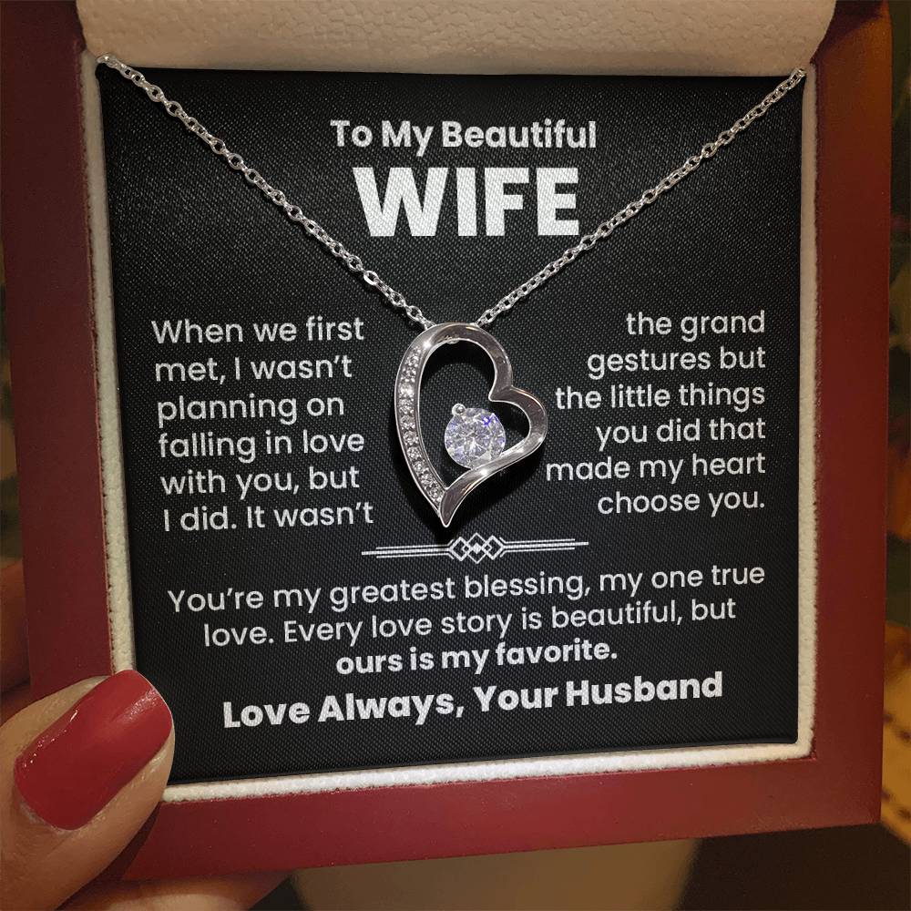 To My Wife, Greatest Blessing Necklace