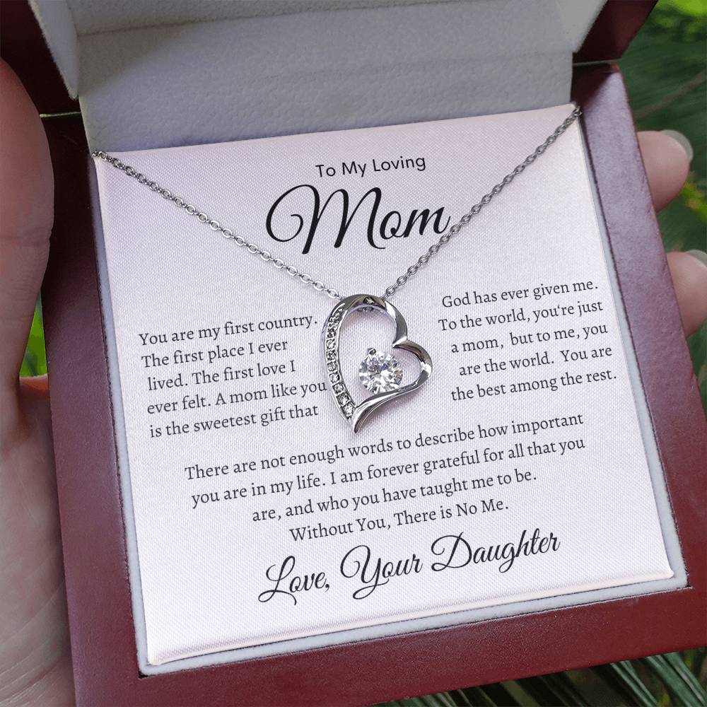 To My Loving Mom Necklace