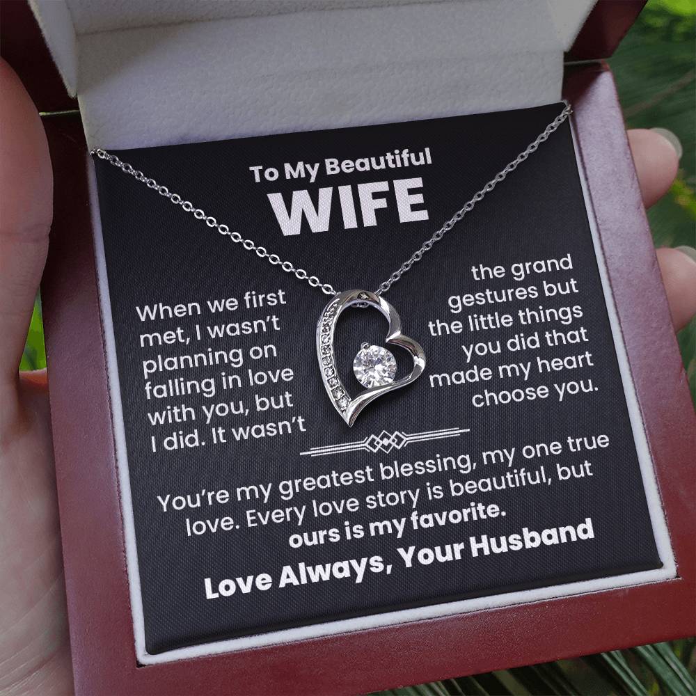 To My Wife, Greatest Blessing Necklace