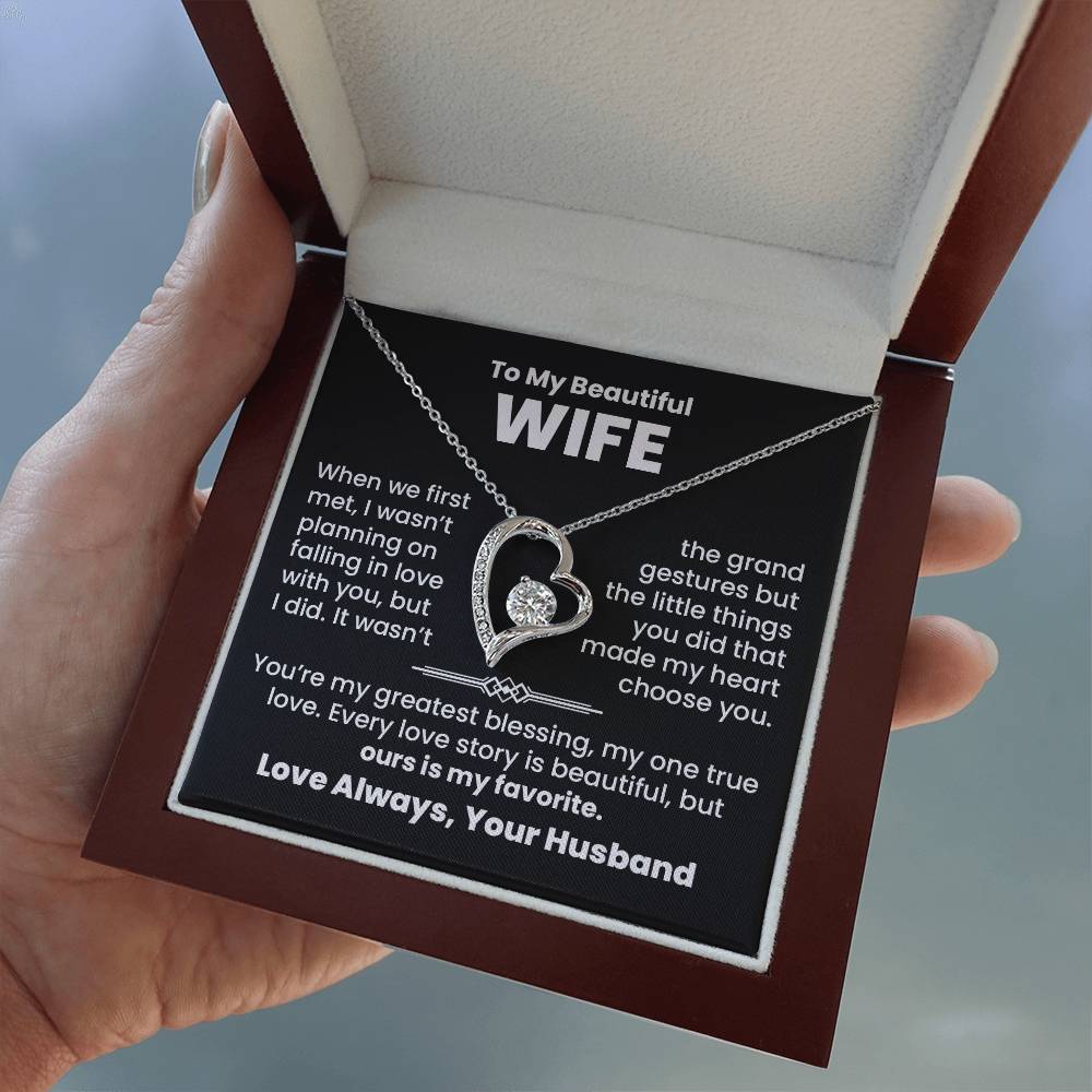 To My Wife, Greatest Blessing Necklace